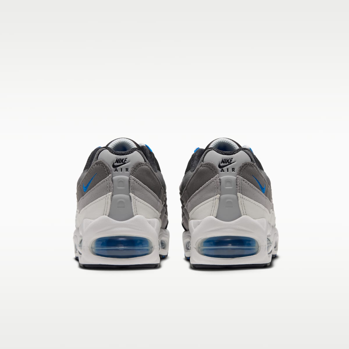 Nike Air Max 95 Big Bubble Big Kids' Shoes - Anthracite/Light Graphite/Light Charcoal/Blue Spark