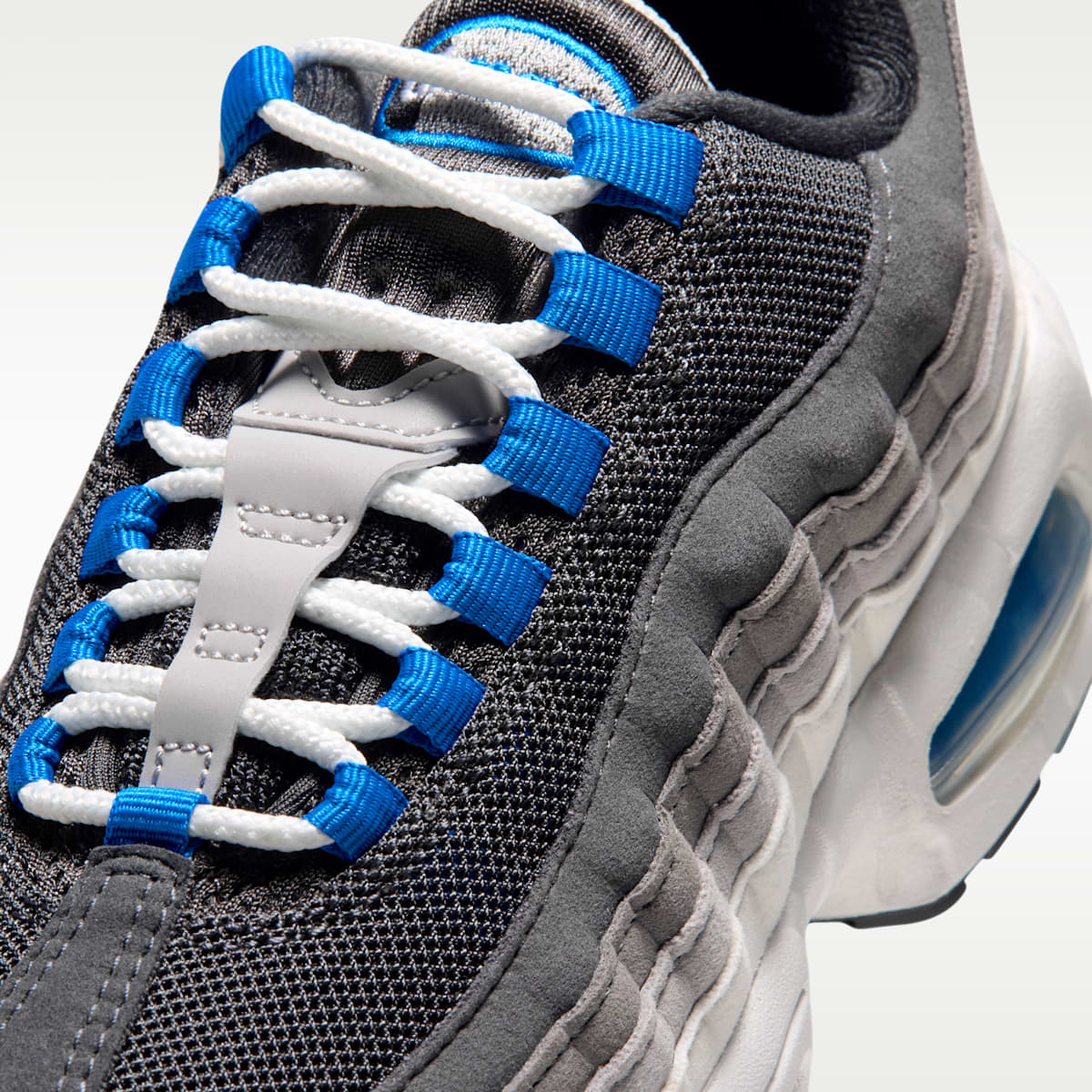 Nike Air Max 95 Big Bubble Big Kids' Shoes - Anthracite/Light Graphite/Light Charcoal/Blue Spark