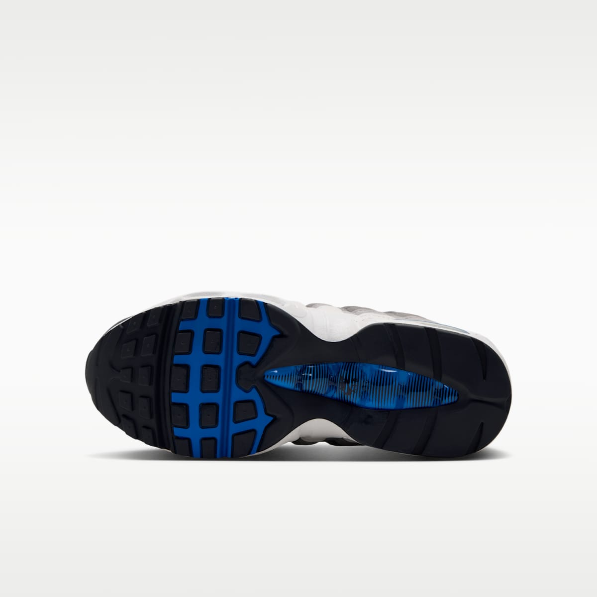 Nike Air Max 95 Big Bubble Big Kids' Shoes - Anthracite/Light Graphite/Light Charcoal/Blue Spark
