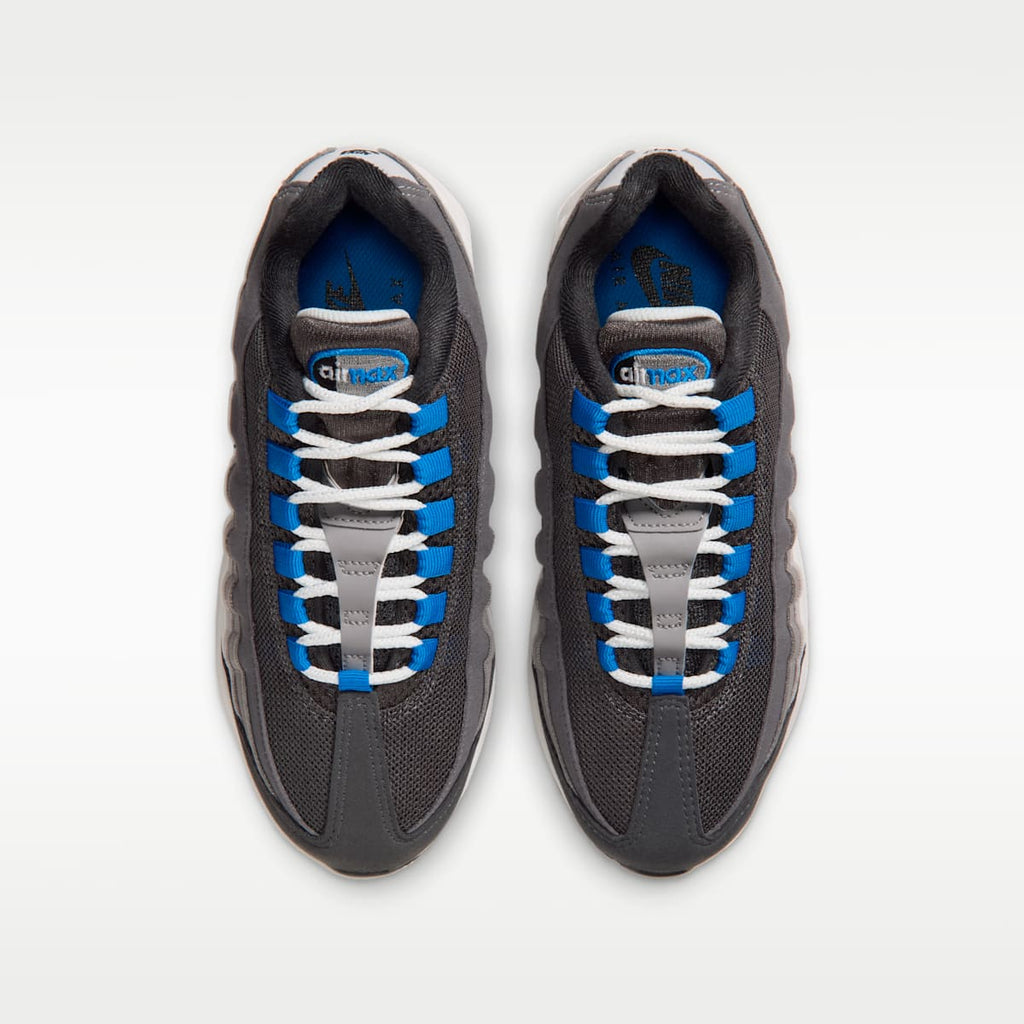 Nike Air Max 95 Big Bubble Big Kids' Shoes - Anthracite/Light Graphite/Light Charcoal/Blue Spark