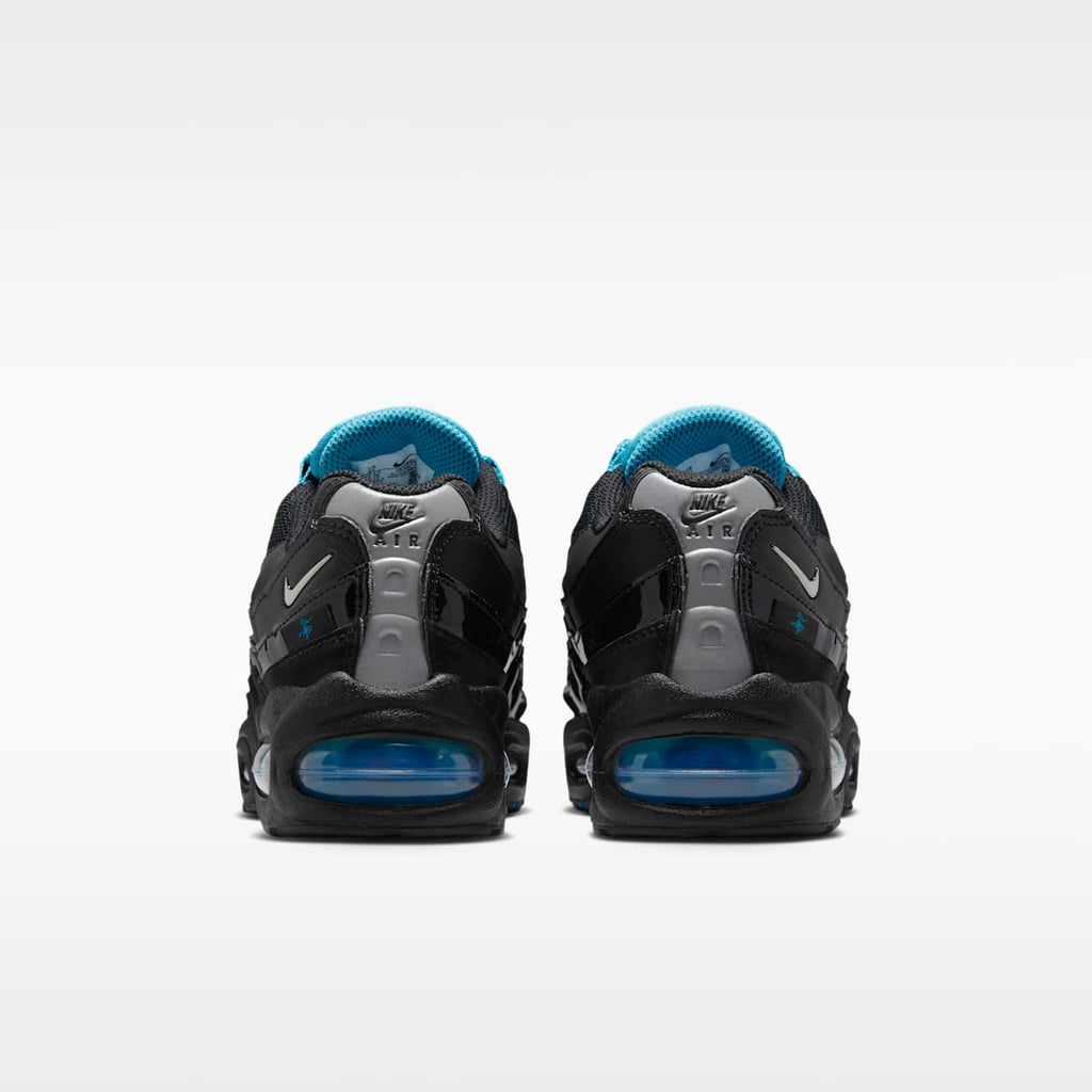 Nike Air Max 95 SE Big Kids' Shoes - Black/Gamma Blue/Metallic Silver/Chrome