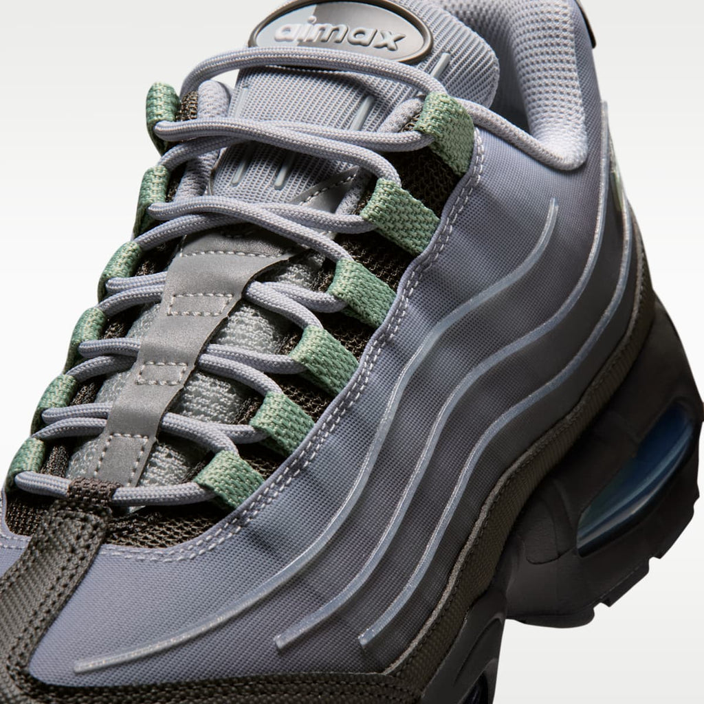 Nike Air Max 95 Big Bubble Tech Men's Shoes - Medium Ash/Wolf Grey/Metallic Silver/Steam - Image 7