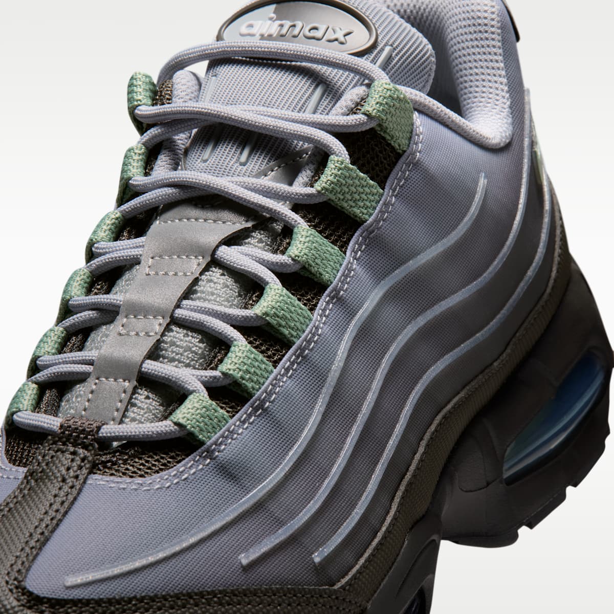 Nike Air Max 95 Big Bubble Tech Men's Shoes - Medium Ash/Wolf Grey/Metallic Silver/Steam - Image 7