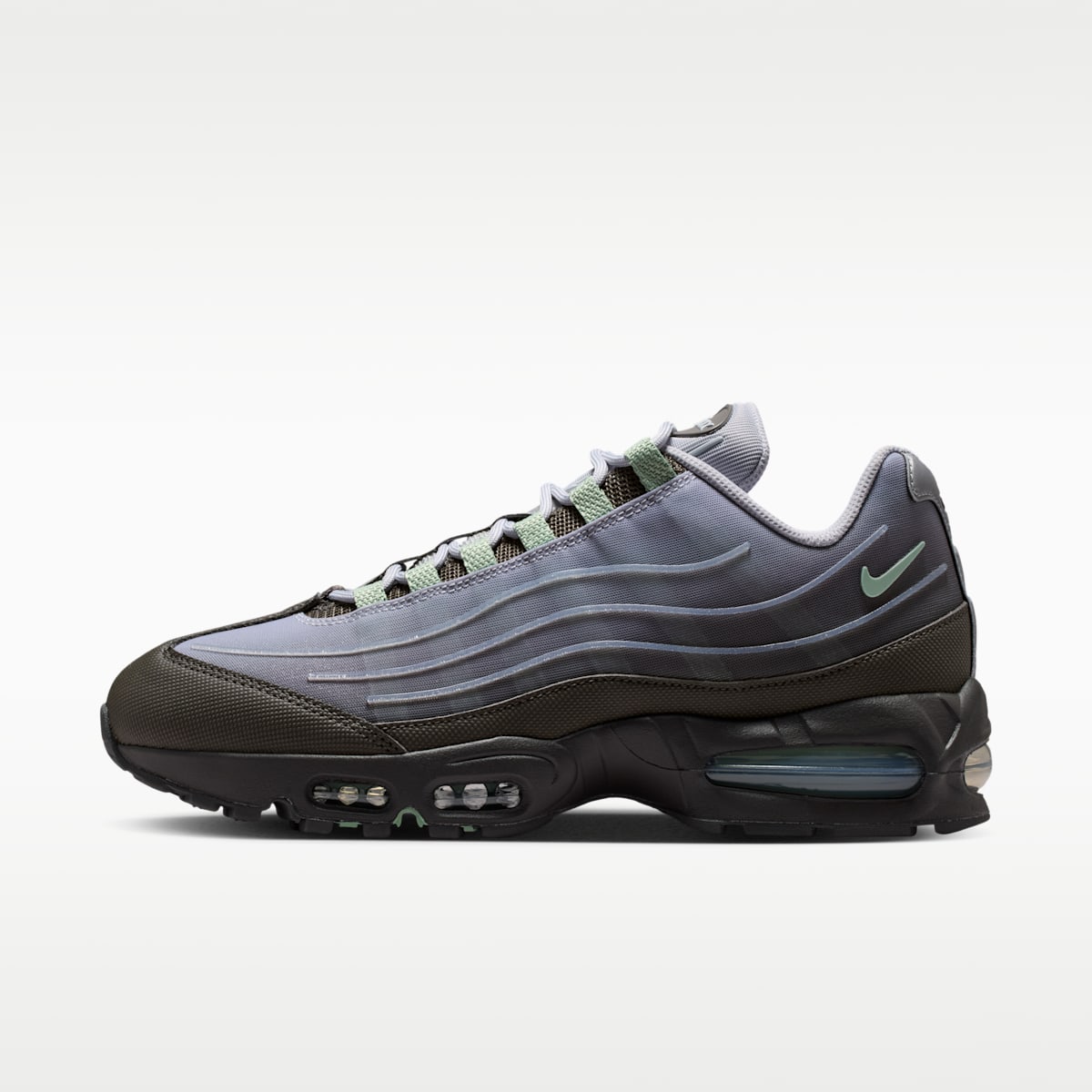 Nike Air Max 95 Big Bubble Tech Men's Shoes - Medium Ash/Wolf Grey/Metallic Silver/Steam - Image 1