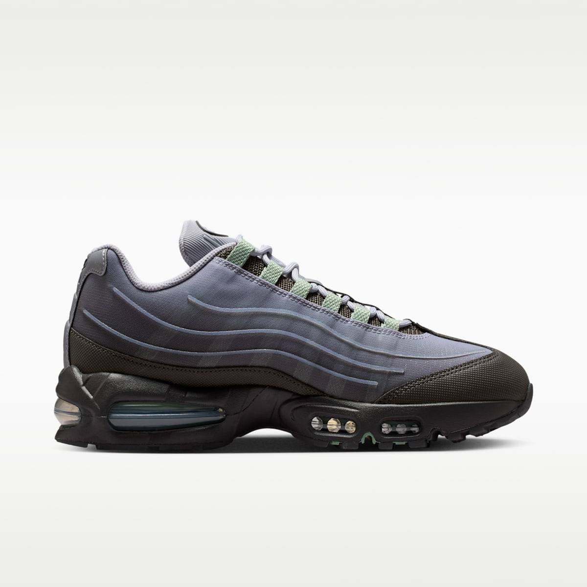 Nike Air Max 95 Big Bubble Tech Men's Shoes - Medium Ash/Wolf Grey/Metallic Silver/Steam - Image 3