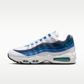 Nike Air Max 95 OG Men's Shoes - White/Lake Blue/French Blue/Emerald Green - Image 1
