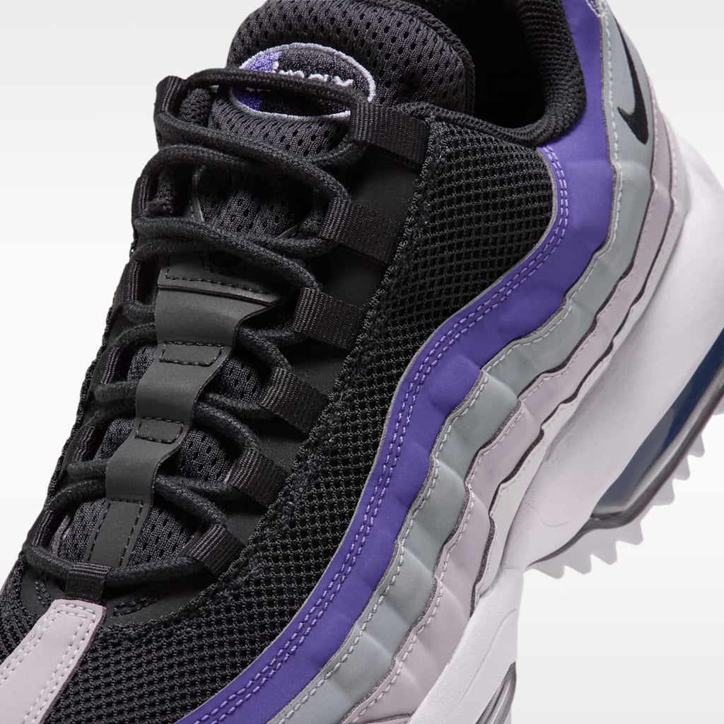 Women's Nike Air Max '95 G Golf Shoes - Vast Grey/Dark Iris/Silver Lilac/Black