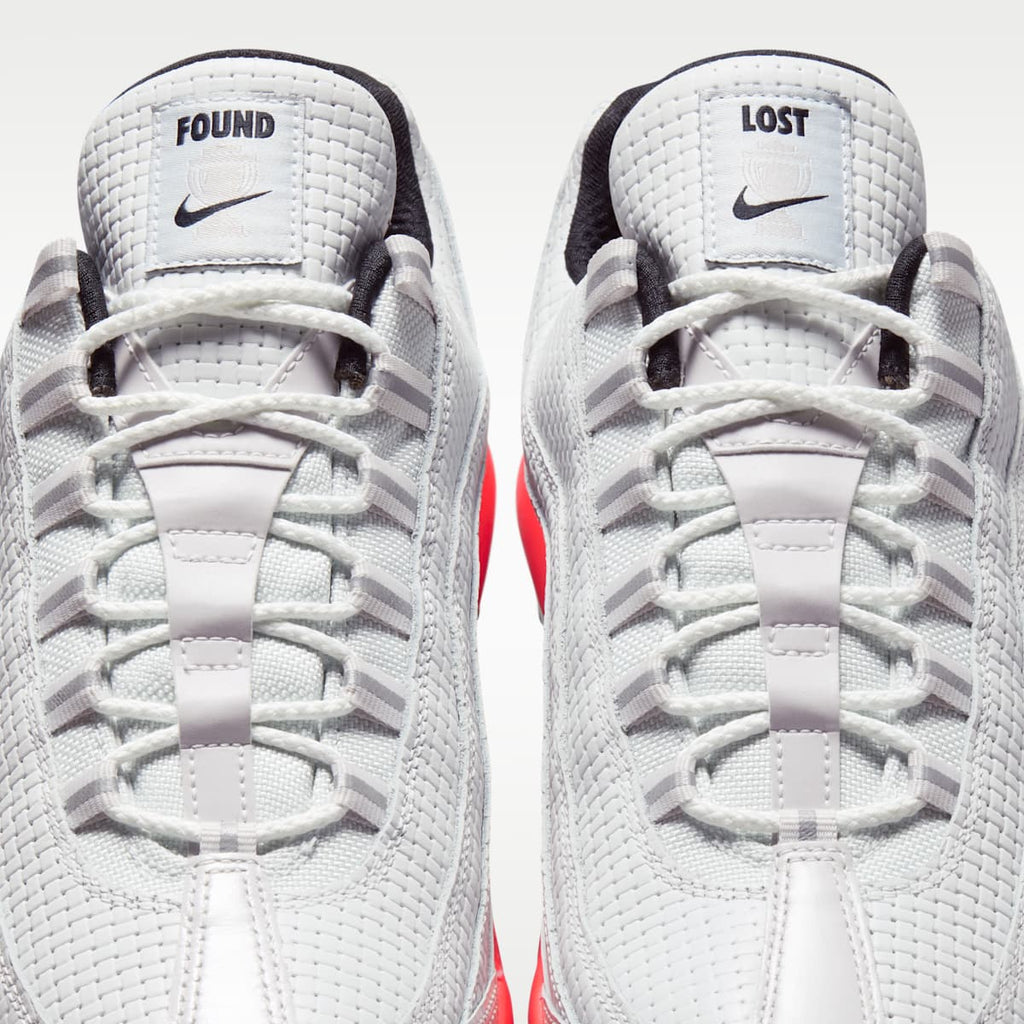 Nike Air Max '95 G Golf Shoes - Off White/Hot Lava/Metallic Silver/Black - Image 9
