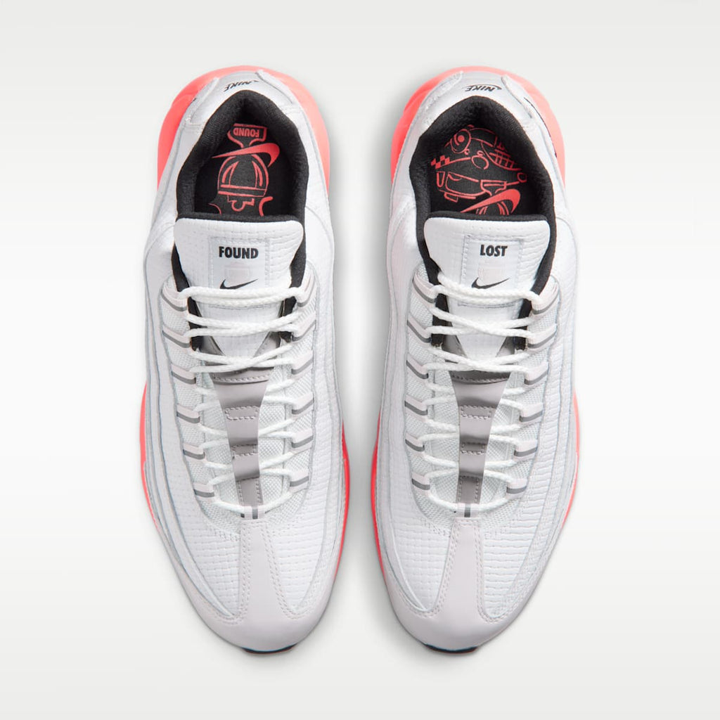 Nike Air Max '95 G Golf Shoes - Off White/Hot Lava/Metallic Silver/Black - Image 4