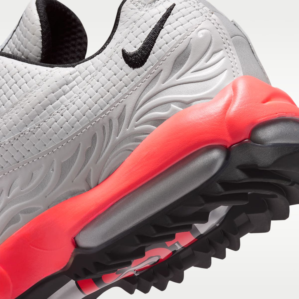 Nike Air Max '95 G Golf Shoes - Off White/Hot Lava/Metallic Silver/Black - Image 8