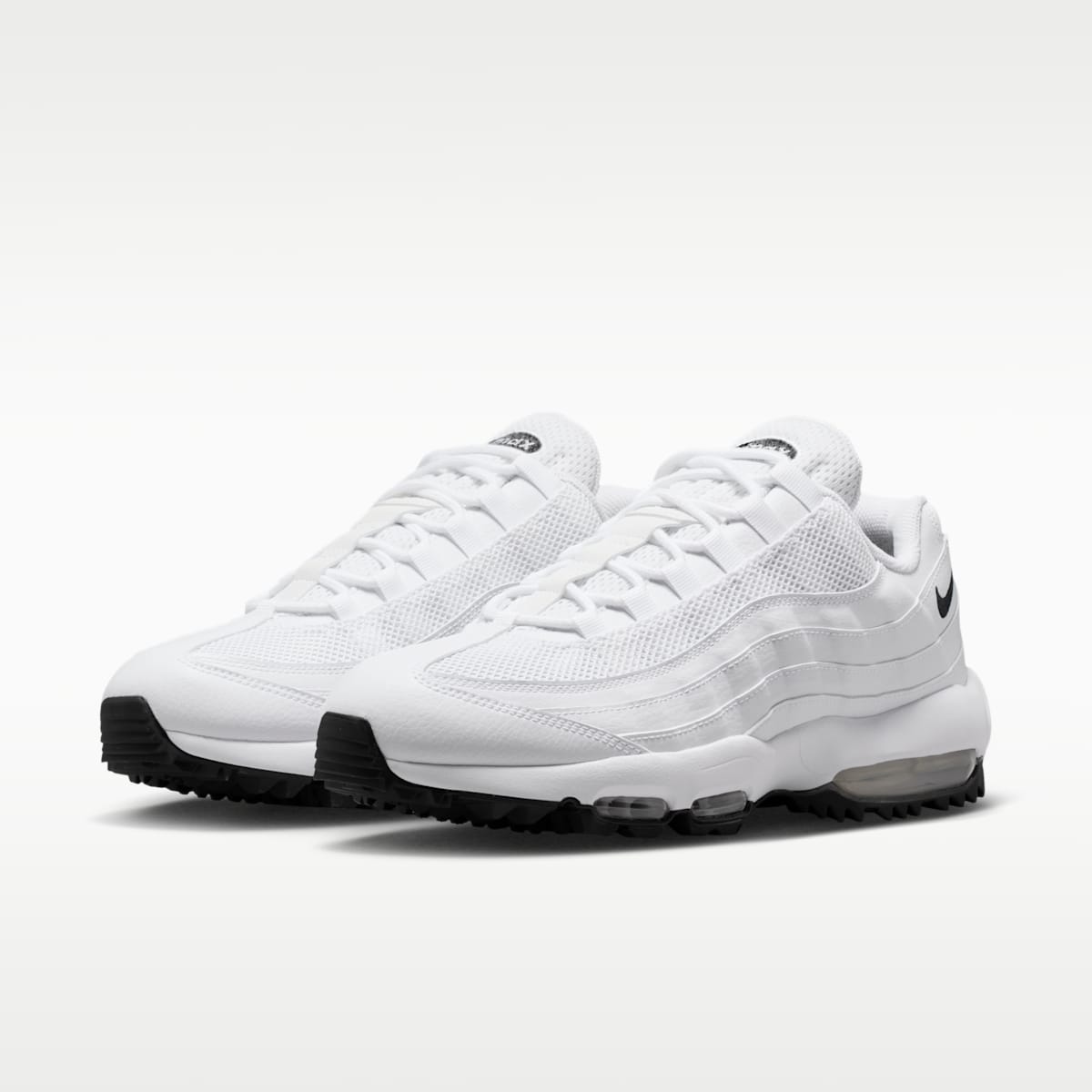 Women's Nike Air Max '95 G Golf Shoes - White/White/Light Graphite/Black
