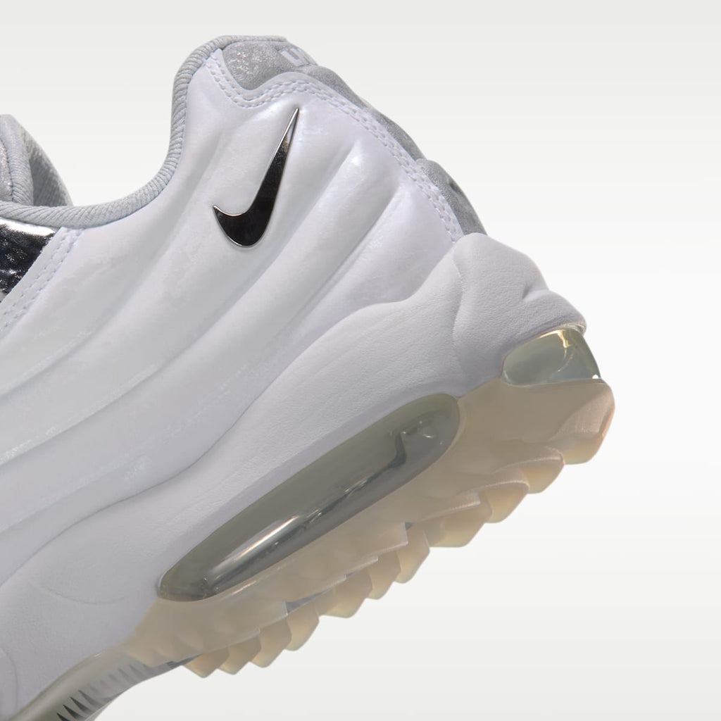Nike Air Max 95  Men's Golf Shoes - White/Metallic Silver - Image 8