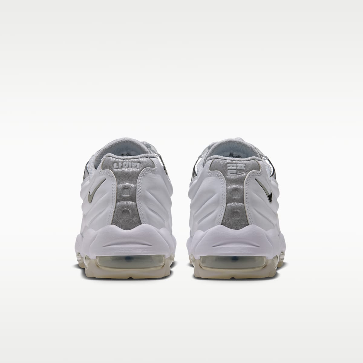 Nike Air Max 95  Men's Golf Shoes - White/Metallic Silver - Image 6