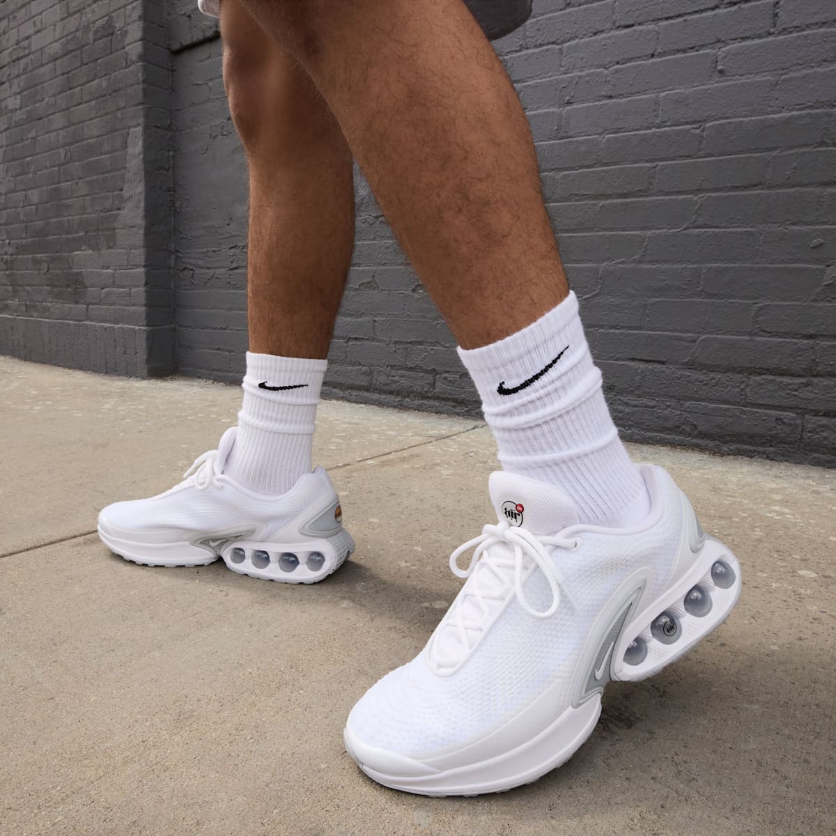 Nike Air Max Dn Shoes - White/White/Metallic Silver/White - Image 10