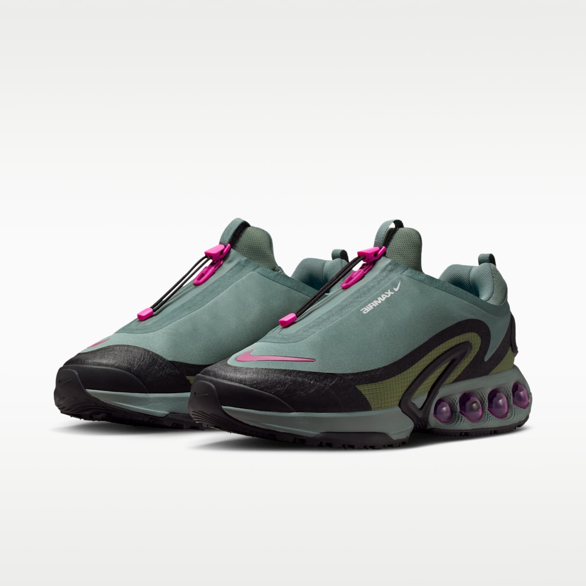 Nike Air Max Dn Roam Men's Shoes - Clay Green/Sky J Light Olive/Black/Fire Pink - Image 5