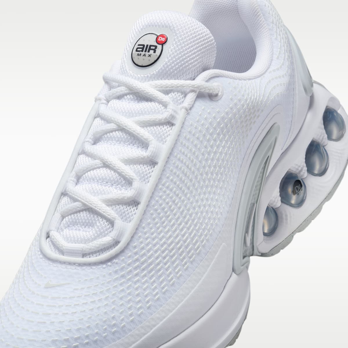 Nike Air Max Dn Shoes - White/White/Metallic Silver/White - Image 8