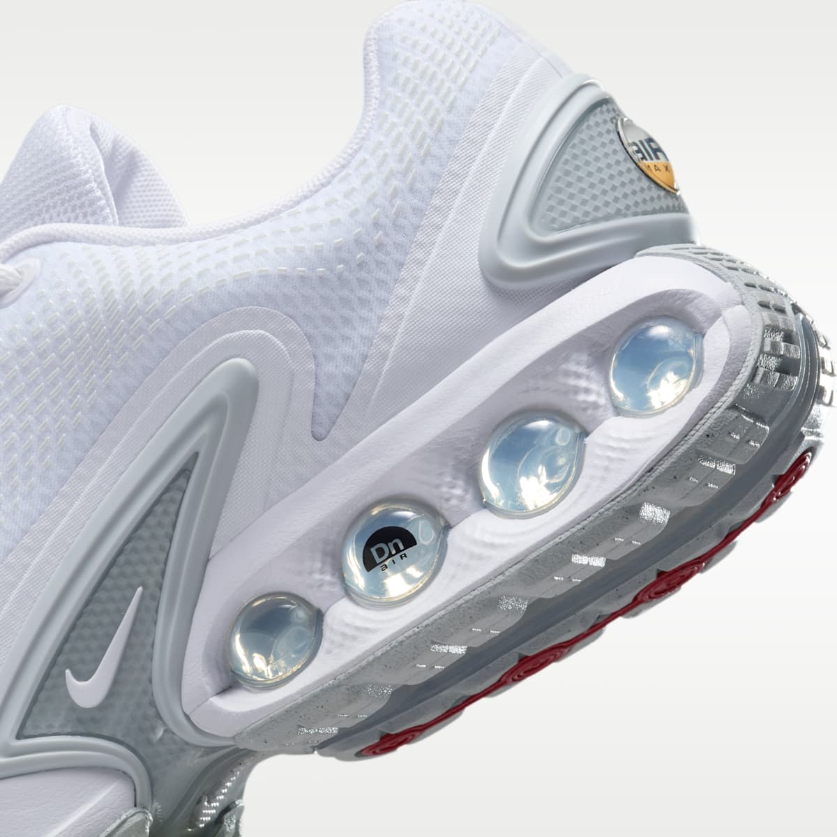 Nike Air Max Dn Shoes - White/White/Metallic Silver/White - Image 9