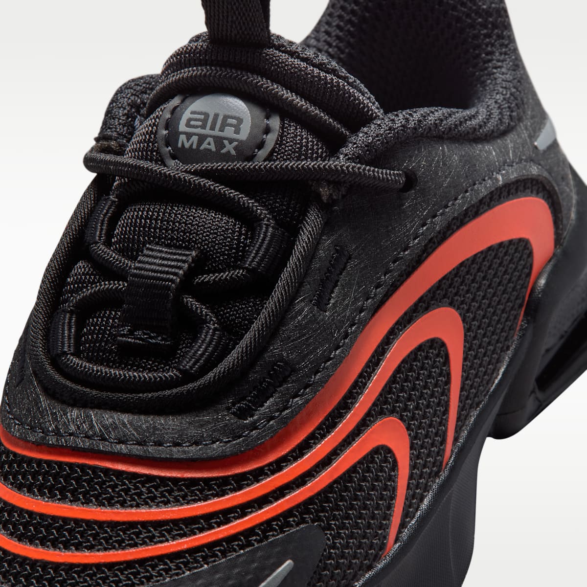 Nike Air Max Fire Baby/Toddler Shoes - Black/Picante Red/Smoke Grey