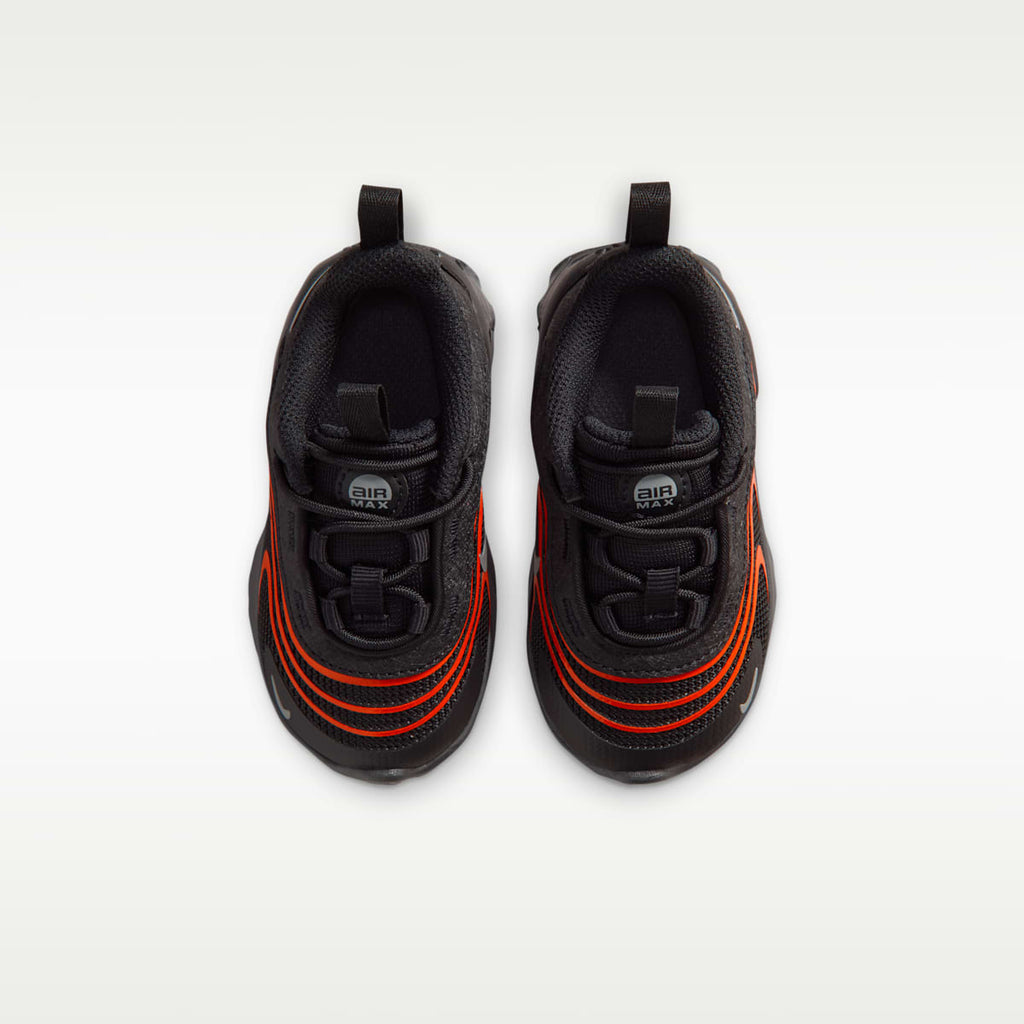 Nike Air Max Fire Baby/Toddler Shoes - Black/Picante Red/Smoke Grey