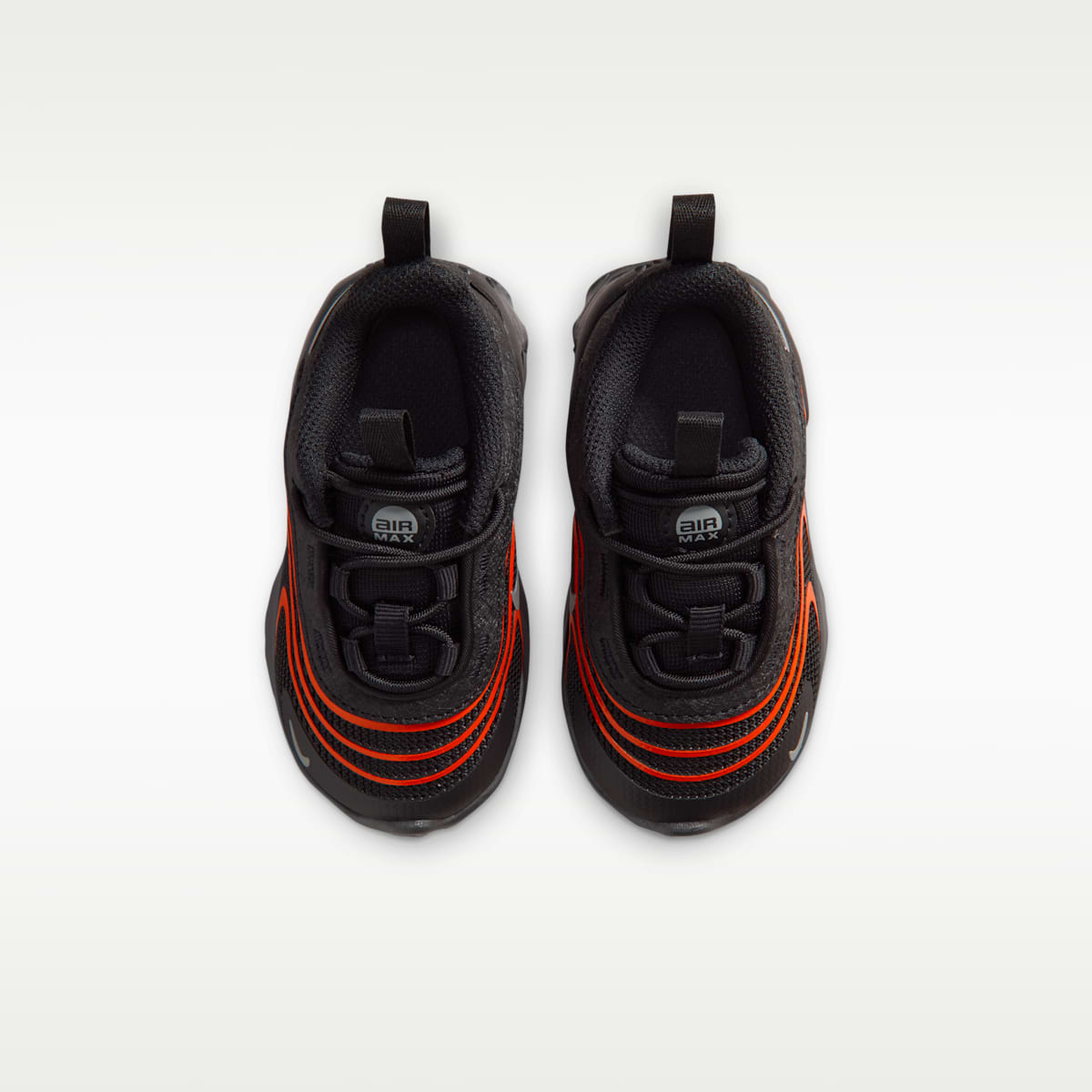 Nike Air Max Fire Baby/Toddler Shoes - Black/Picante Red/Smoke Grey