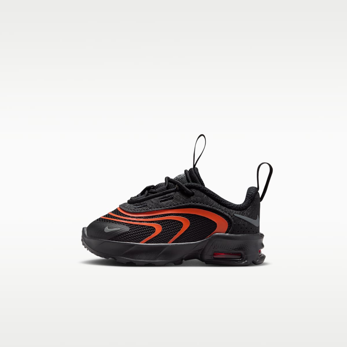 Nike Air Max Fire Baby/Toddler Shoes - Black/Picante Red/Smoke Grey