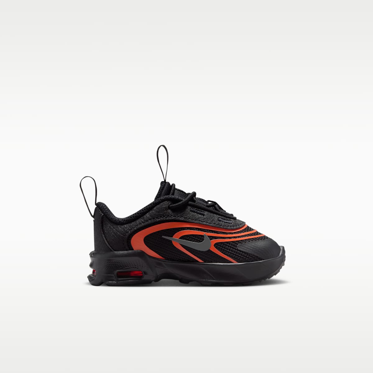 Nike Air Max Fire Baby/Toddler Shoes - Black/Picante Red/Smoke Grey
