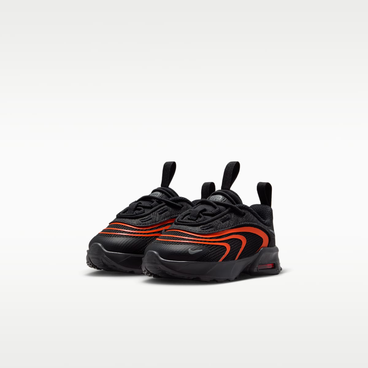 Nike Air Max Fire Baby/Toddler Shoes - Black/Picante Red/Smoke Grey