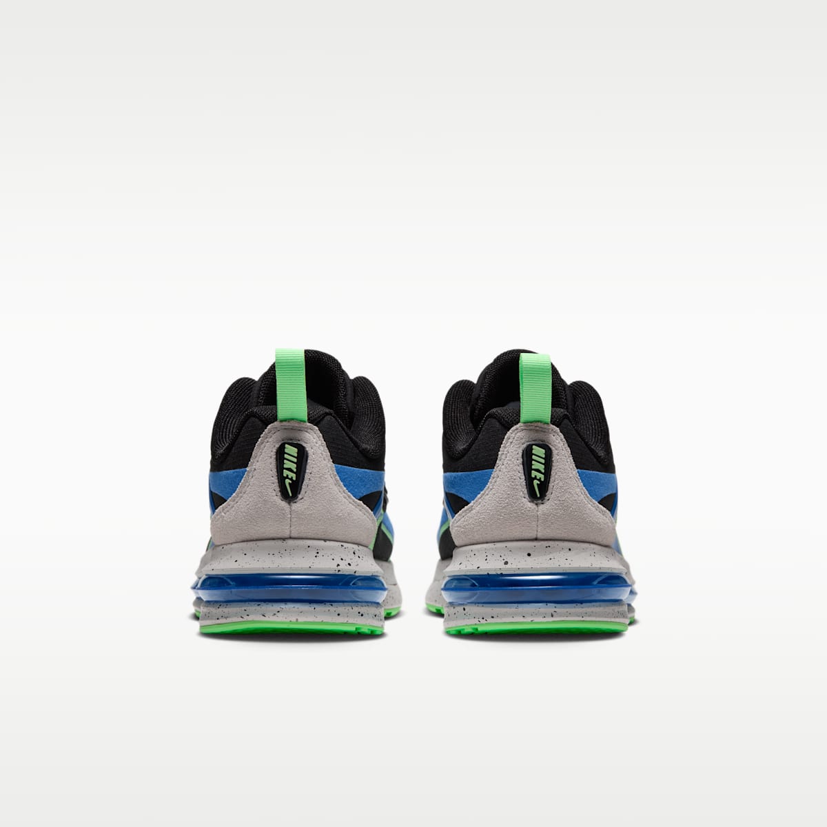Nike Air Max Metro Big Kids' Shoes - Black/Light Photo Blue/Illusion Green/Black - Image 6