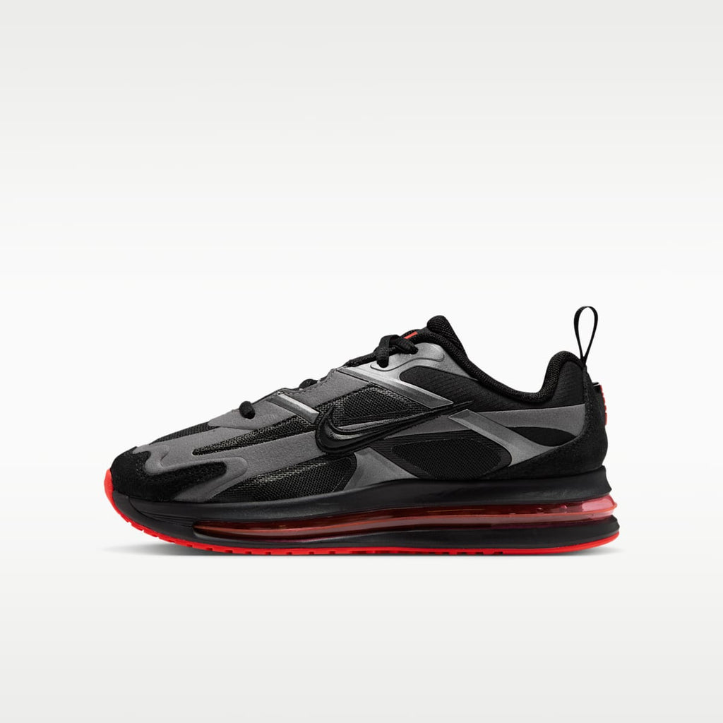 Nike Air Max Metro Big Kids' Shoes - Black/Metallic Dark Grey/Bright Crimson/Black - Image 1