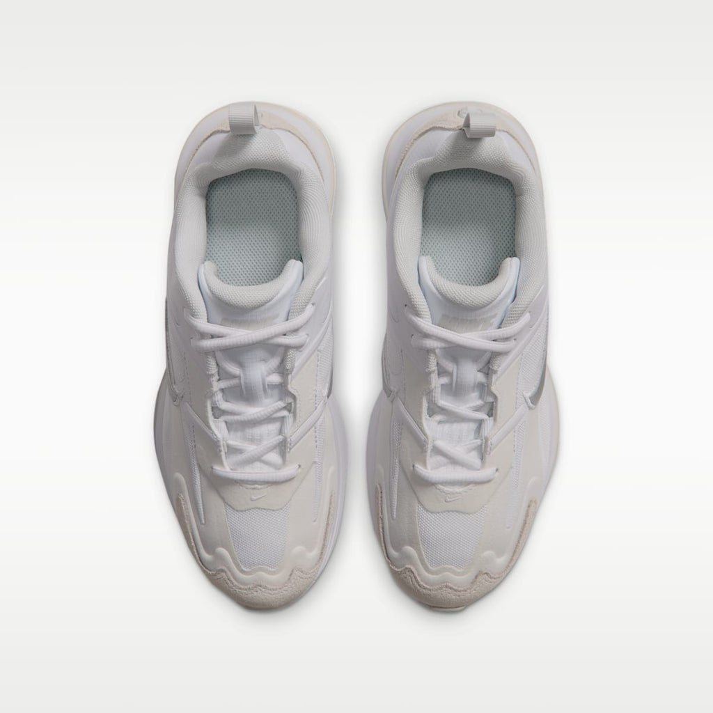 Nike Air Max Metro Big Kids' Shoes - White/Photon Dust/Illusion Green/Metallic Silver - Image 4