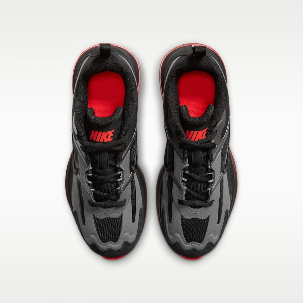 Nike Air Max Metro Big Kids' Shoes - Black/Metallic Dark Grey/Bright Crimson/Black - Image 4