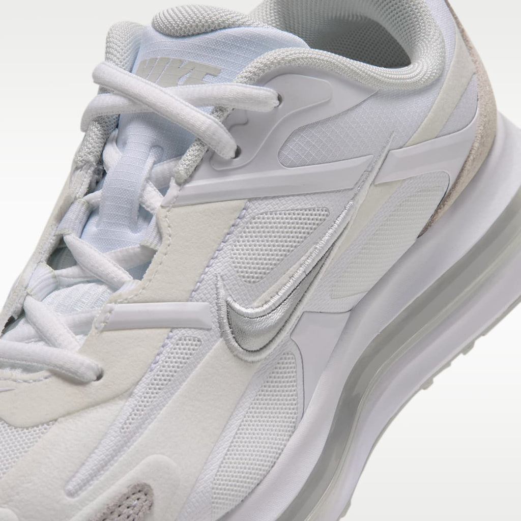 Nike Air Max Metro Big Kids' Shoes - White/Photon Dust/Illusion Green/Metallic Silver - Image 7