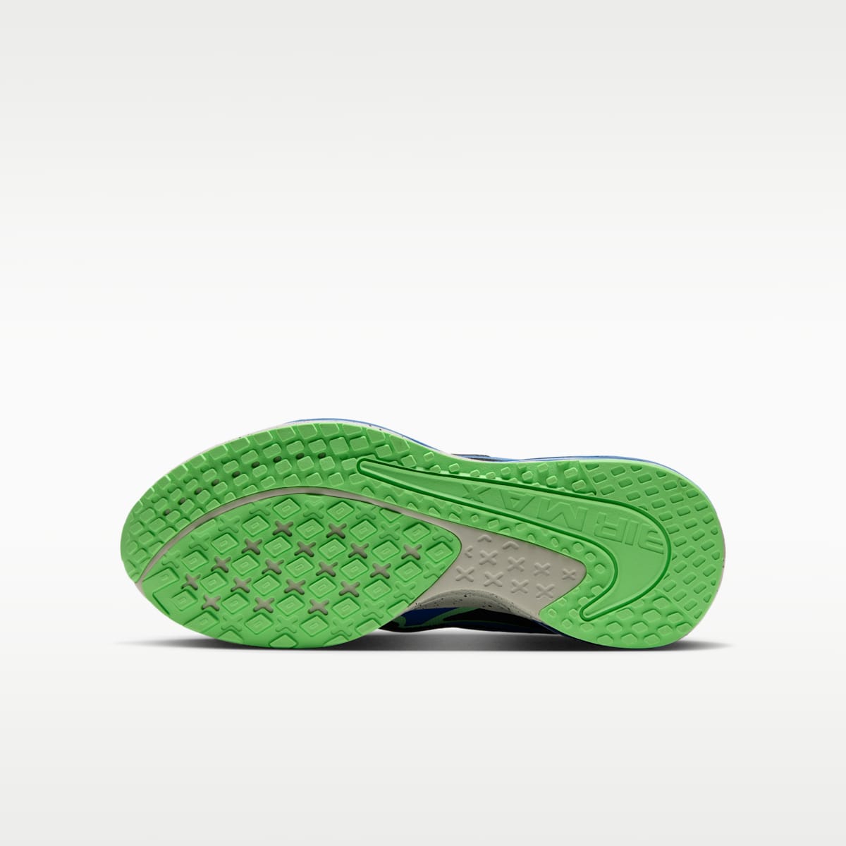 Nike Air Max Metro Big Kids' Shoes - Black/Light Photo Blue/Illusion Green/Black - Image 2
