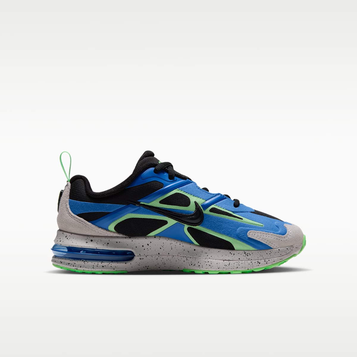 Nike Air Max Metro Big Kids' Shoes - Black/Light Photo Blue/Illusion Green/Black - Image 3