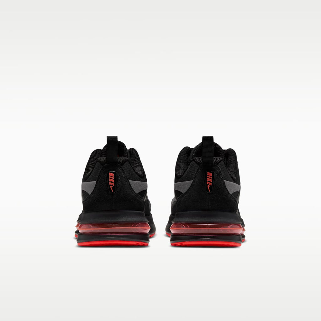 Nike Air Max Metro Big Kids' Shoes - Black/Metallic Dark Grey/Bright Crimson/Black - Image 6