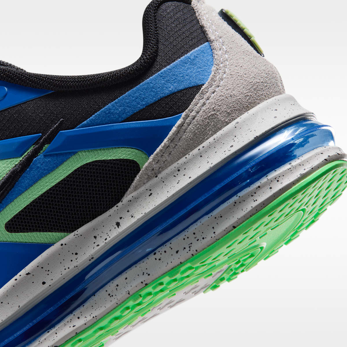 Nike Air Max Metro Big Kids' Shoes - Black/Light Photo Blue/Illusion Green/Black - Image 8