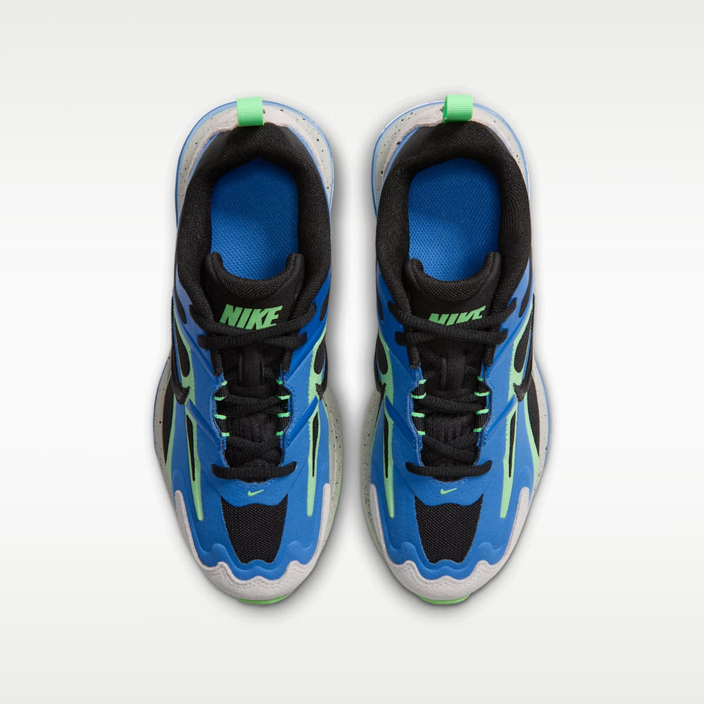 Nike Air Max Metro Big Kids' Shoes - Black/Light Photo Blue/Illusion Green/Black - Image 4