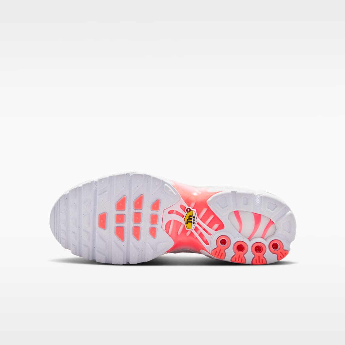 Nike Air Max Plus Big Kids' Shoes - White/Off White/Hot Lava/Black