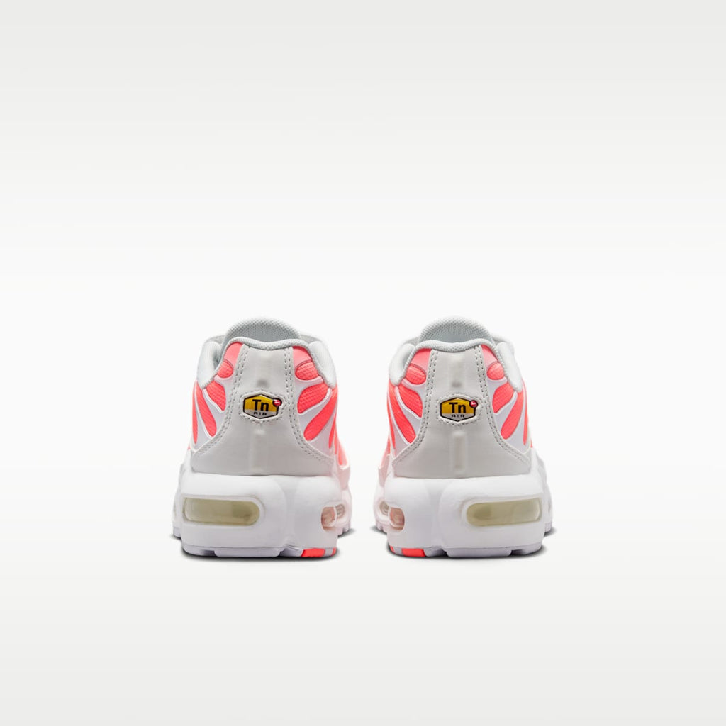 Nike Air Max Plus Big Kids' Shoes - White/Off White/Hot Lava/Black