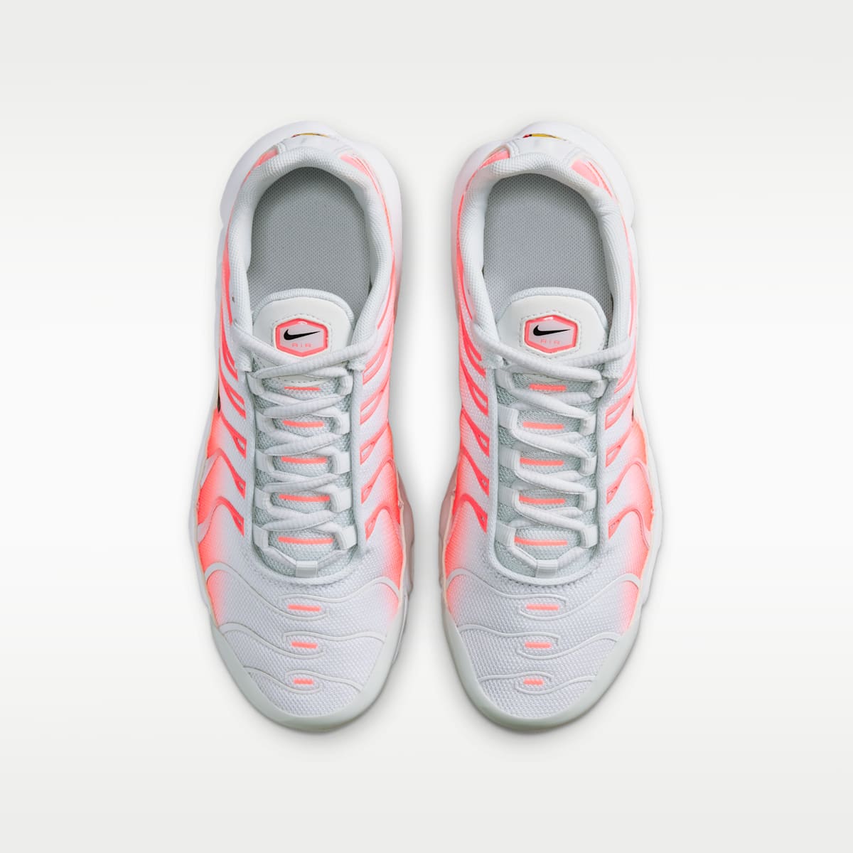 Nike Air Max Plus Big Kids' Shoes - White/Off White/Hot Lava/Black