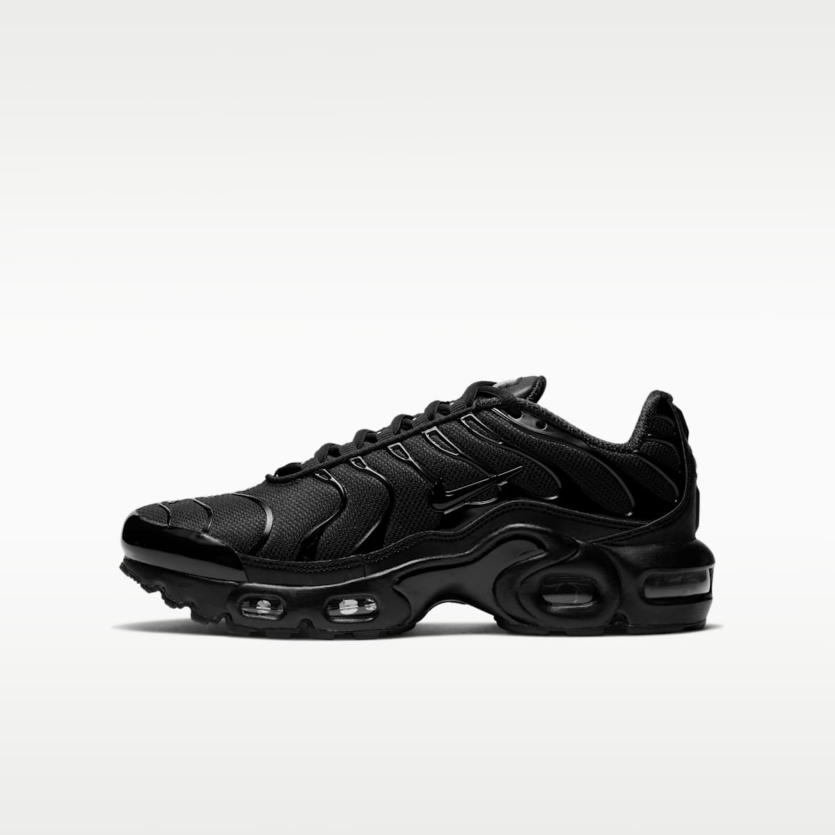 Nike Air Max Plus Big Kids' Shoes - Black/Black/Black