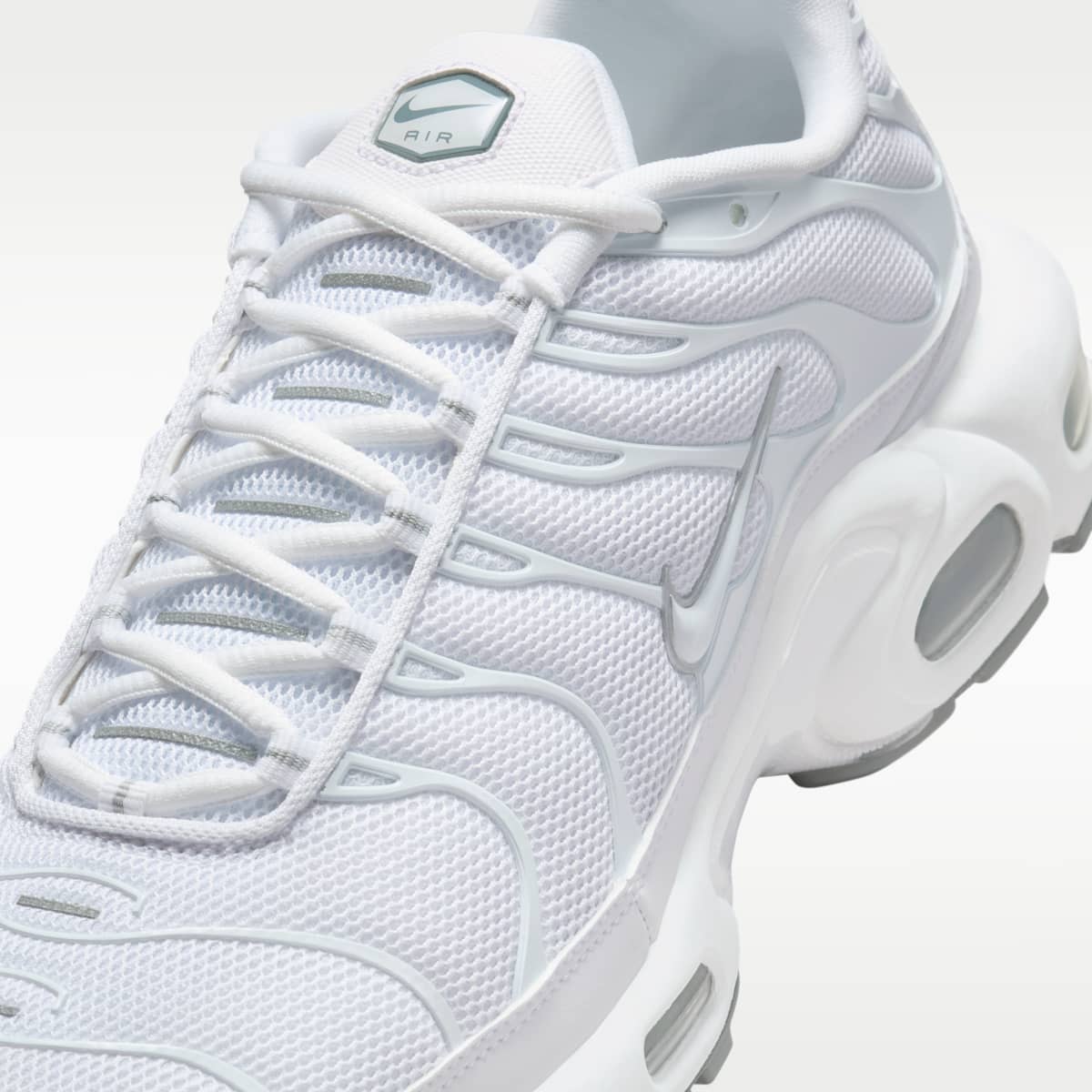 Nike Air Max Plus Men's Shoes - White/Black/Cool Grey/White - Image 7