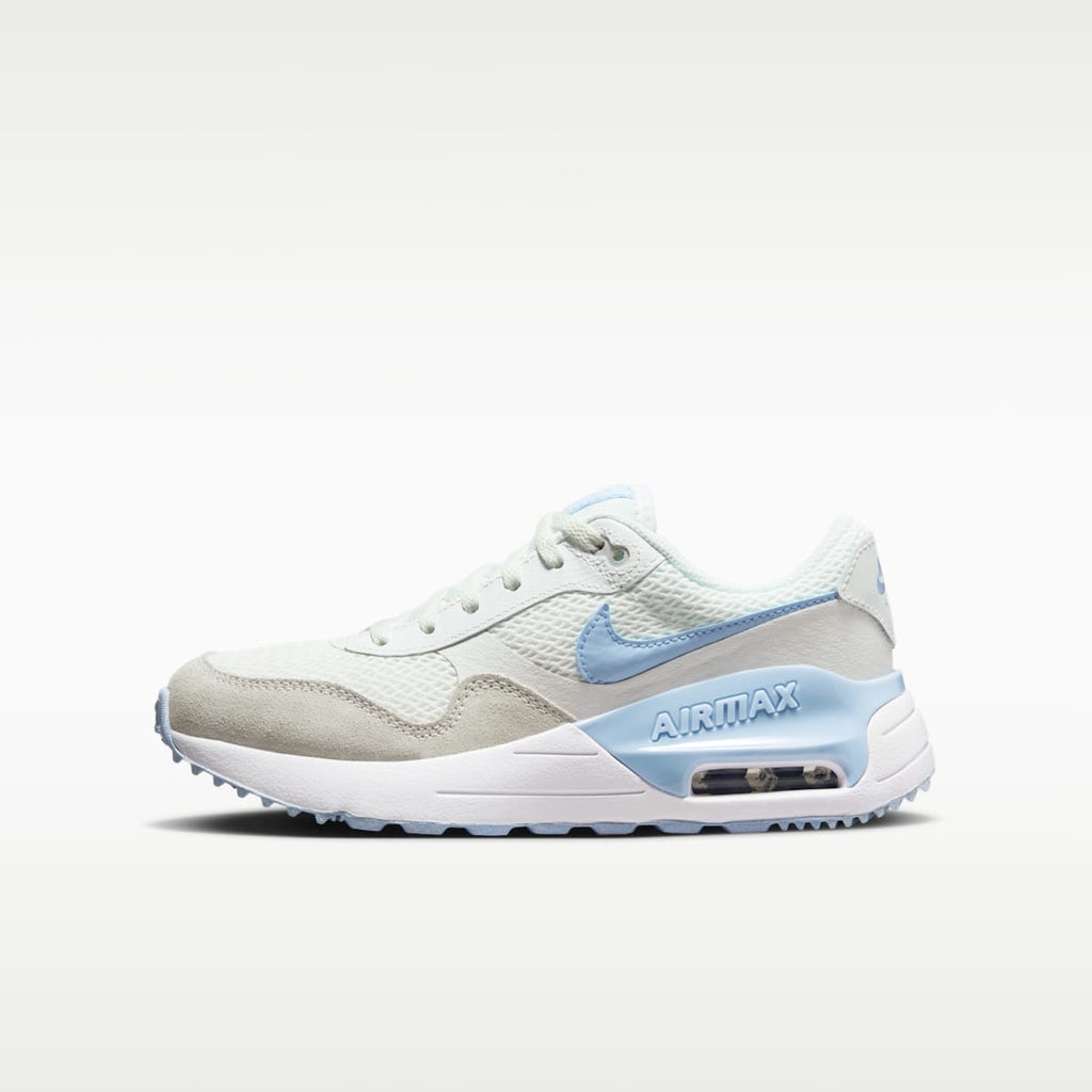 Nike Air Max SYSTM Big Kids' Shoes - Summit White/White/Pure Platinum/Cobalt Bliss