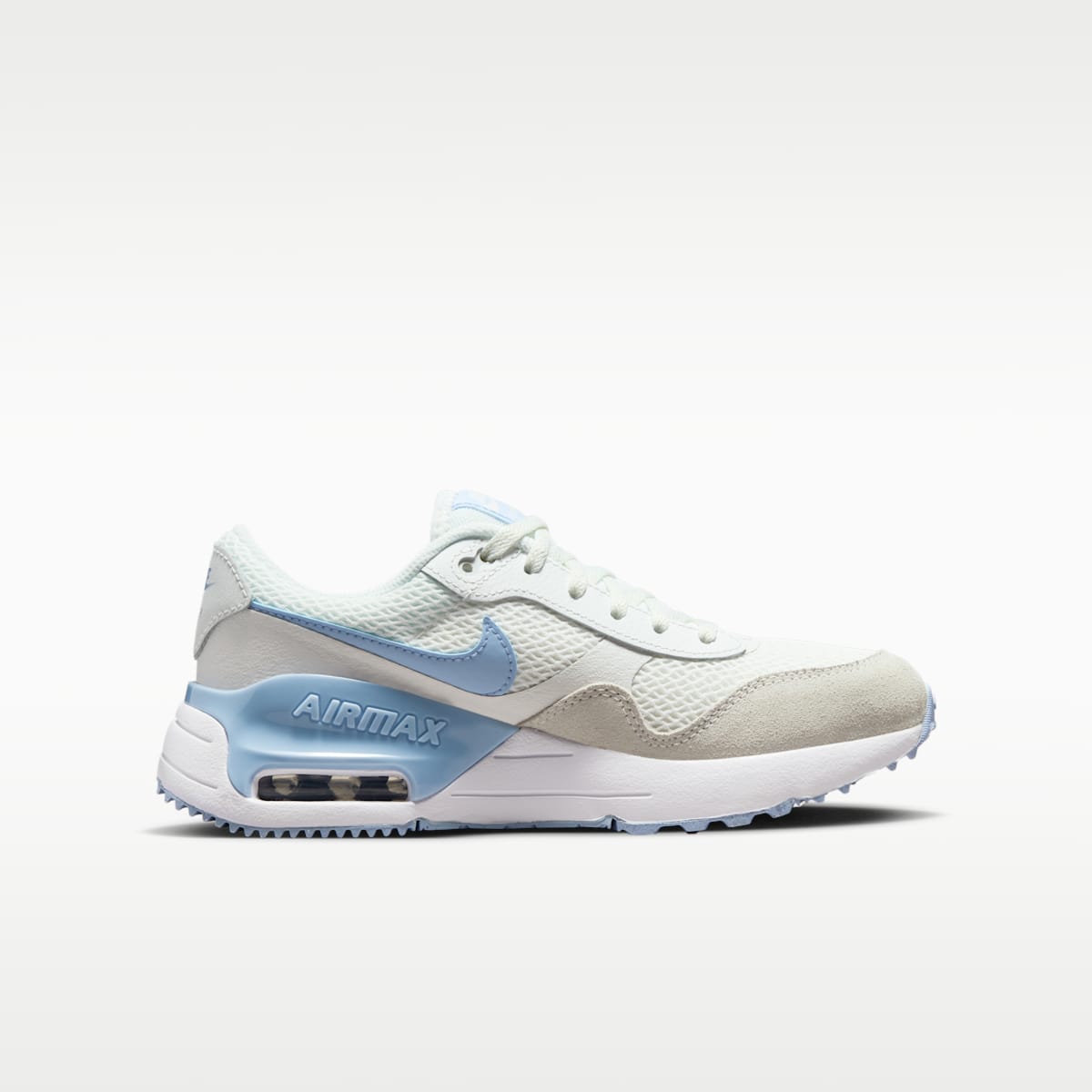 Nike Air Max SYSTM Big Kids' Shoes - Summit White/White/Pure Platinum/Cobalt Bliss