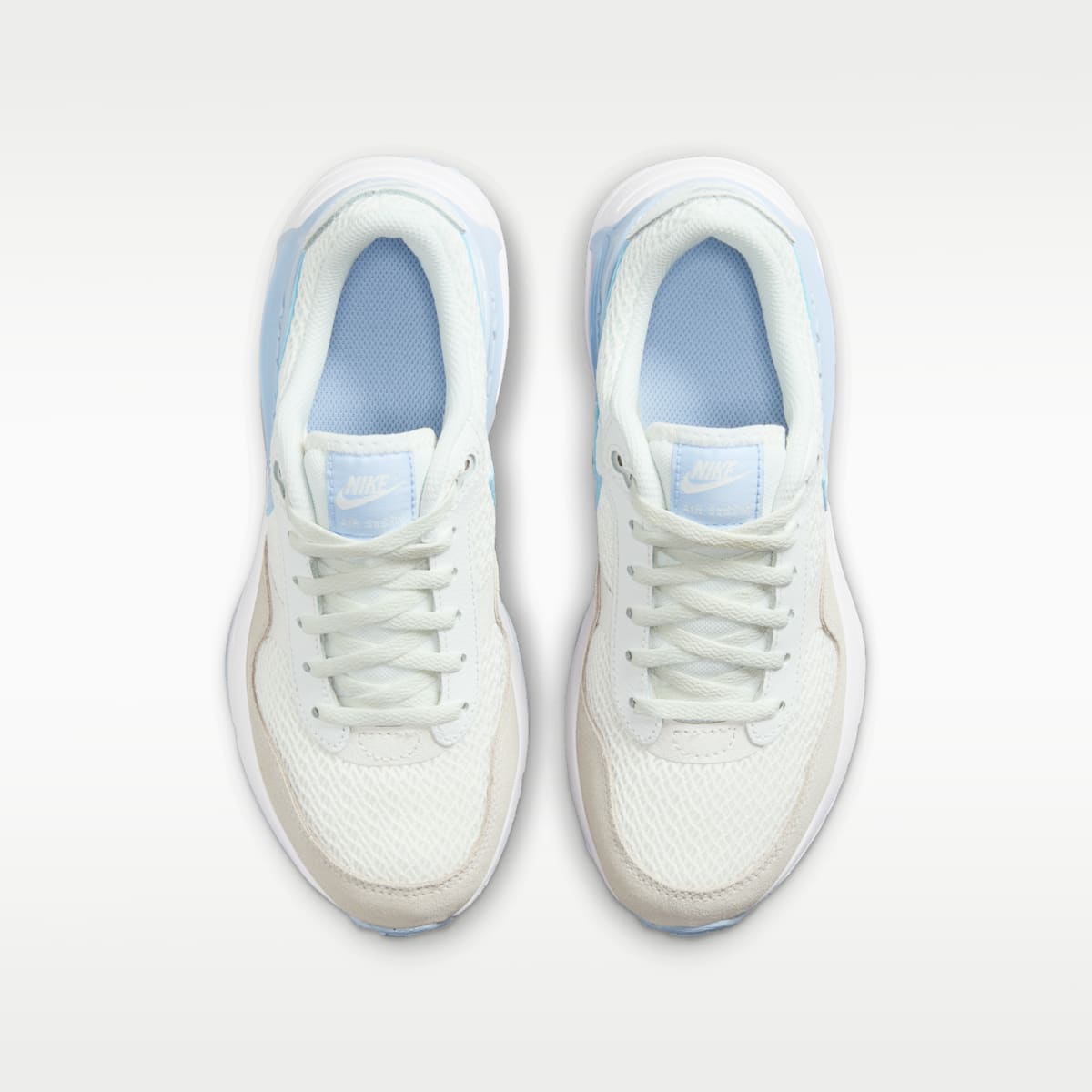 Nike Air Max SYSTM Big Kids' Shoes - Summit White/White/Pure Platinum/Cobalt Bliss