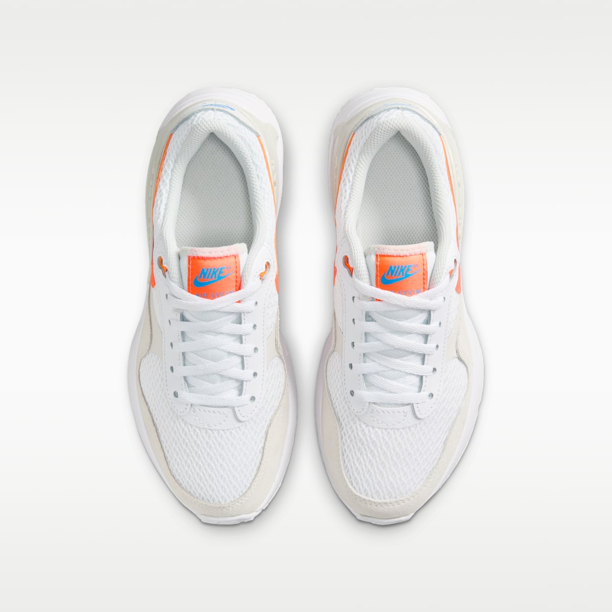 Nike Air Max SYSTM Big Kids' Shoes - White/Phantom/Photon Dust/Total Orange
