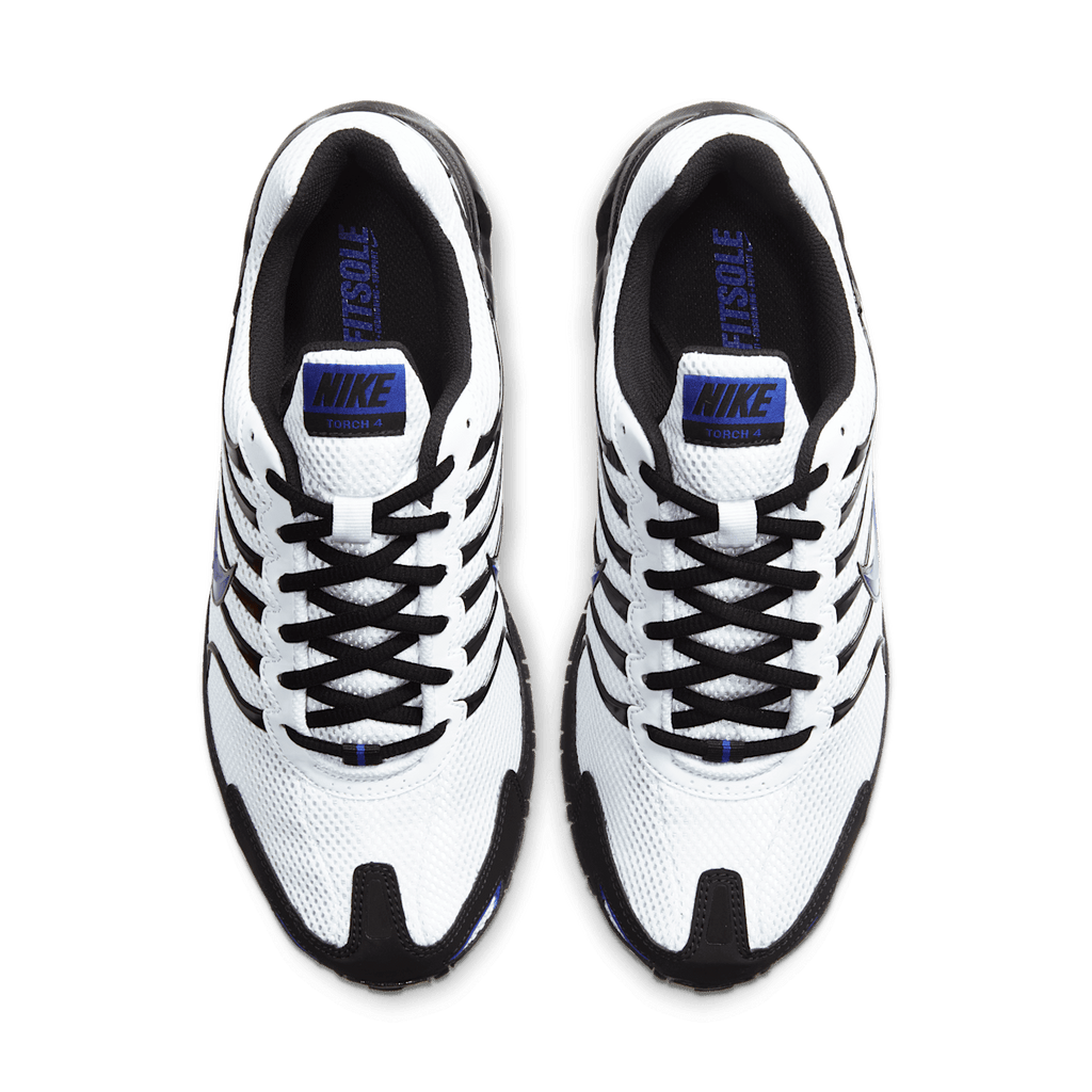 Nike Air Max Torch 4 Men's Shoes - White/Black/Hyper Blue - Image 4