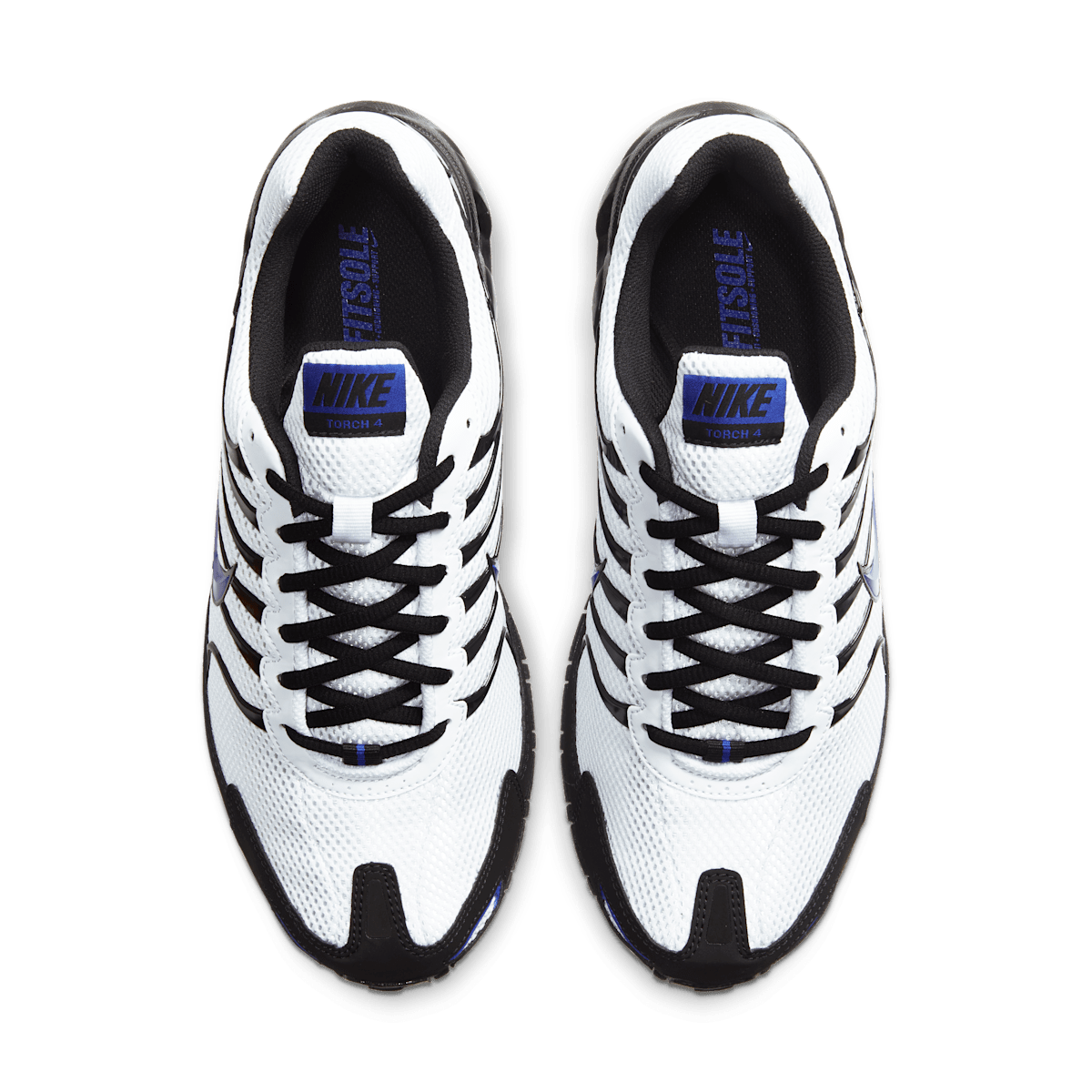 Nike Air Max Torch 4 Men's Shoes - White/Black/Hyper Blue - Image 4