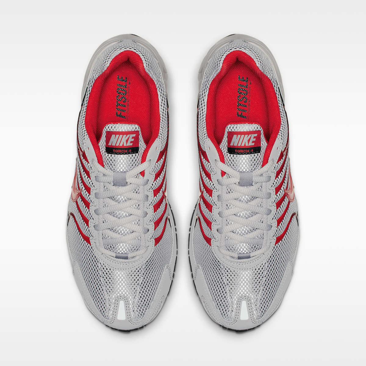 Nike Air Max Torch 4 Men's Shoes - Atmosphere Grey/Black/University Red - Image 4