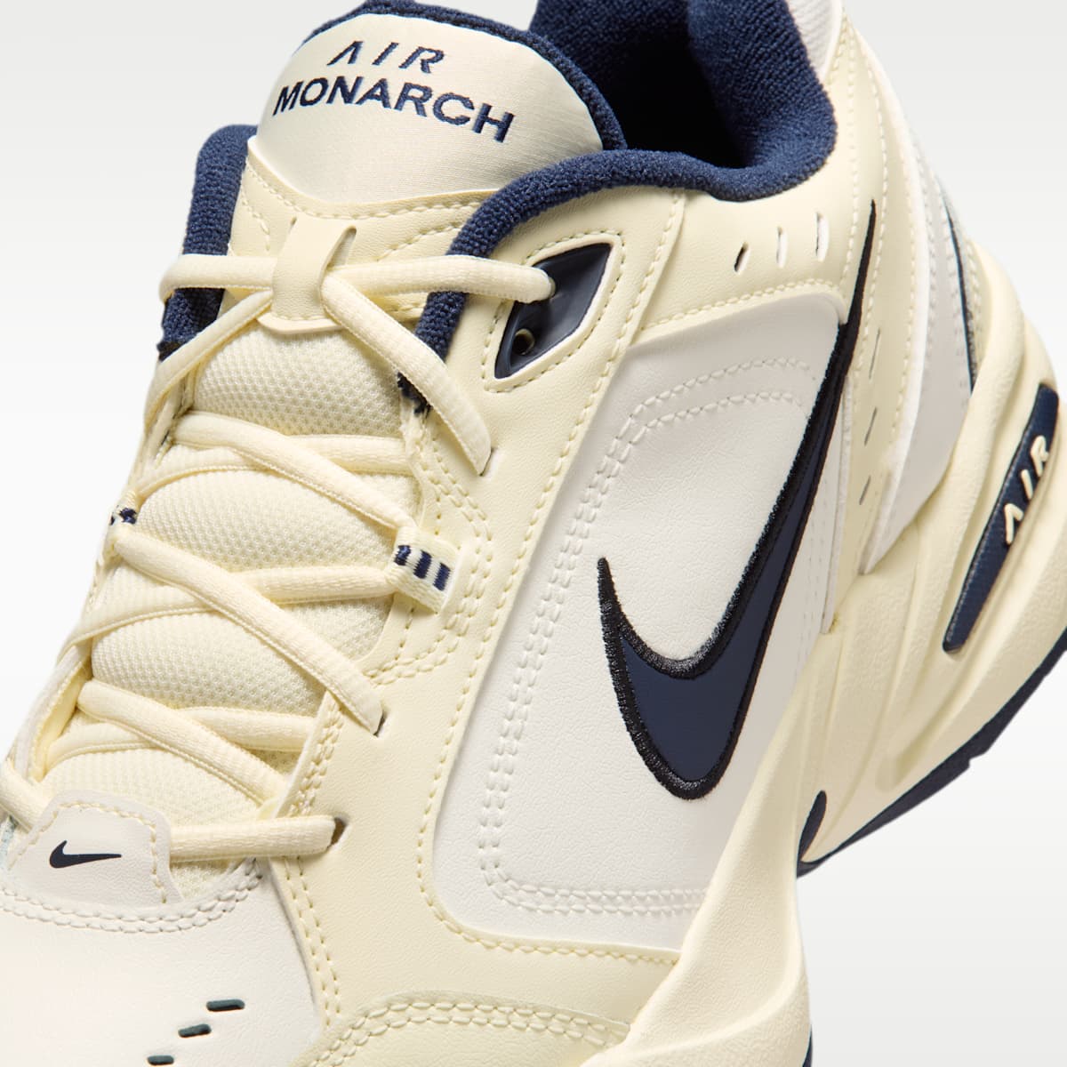 Nike Air Monarch IV Men's Workout Shoes - Coconut Milk/Sail/Black/Obsidian - Image 7